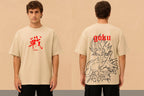 Goku/Beige/DBZ/Oversized T-shirt ZAMS