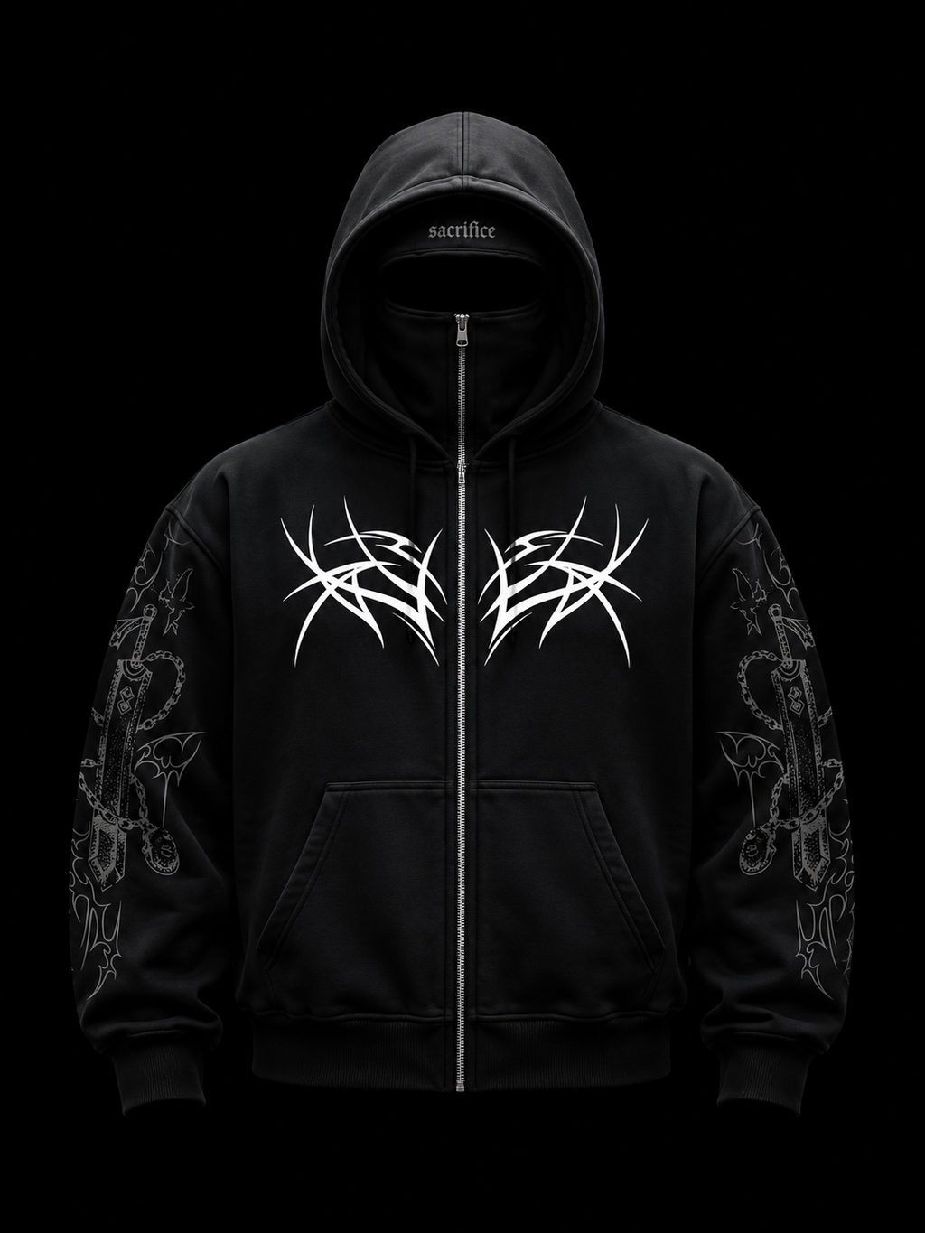 Sacrifice / Balaclava / Zipper Hoodie